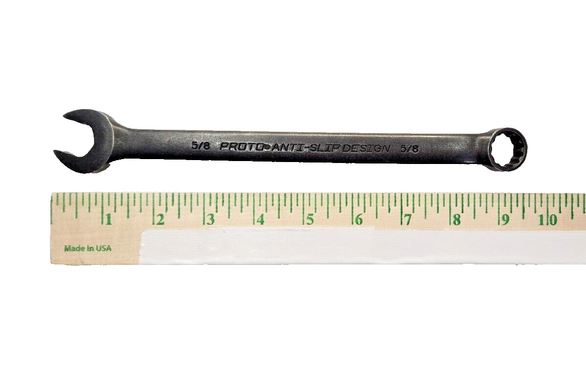 Proto 5/8″ Combination Wrench 1220BASD USA Professional Black Oxide Anti-Slip