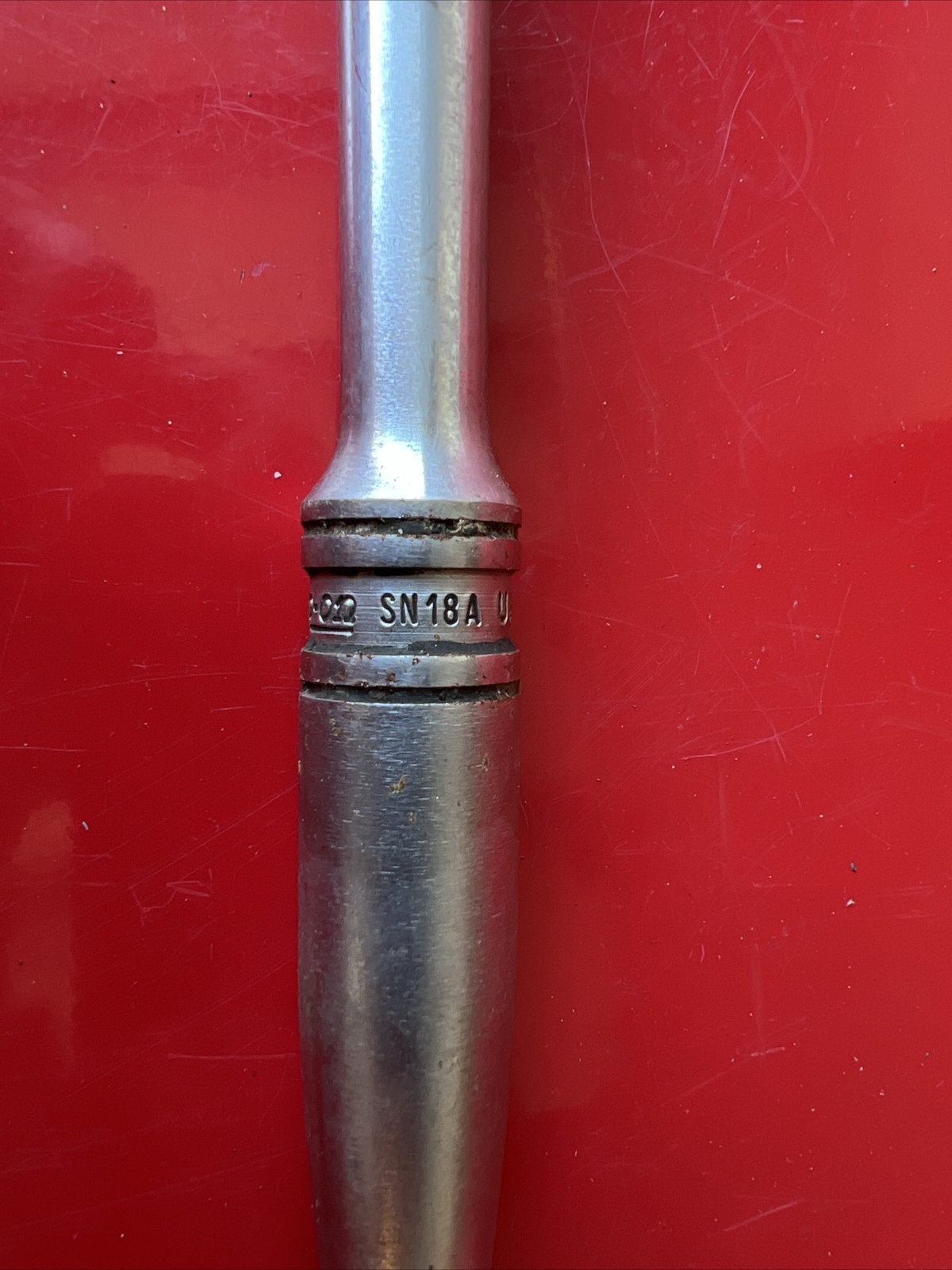 Vtg Snap on Tools 1/2 Drive 18 Inch Standard Handle Breaker Bar SN18A USA TT353