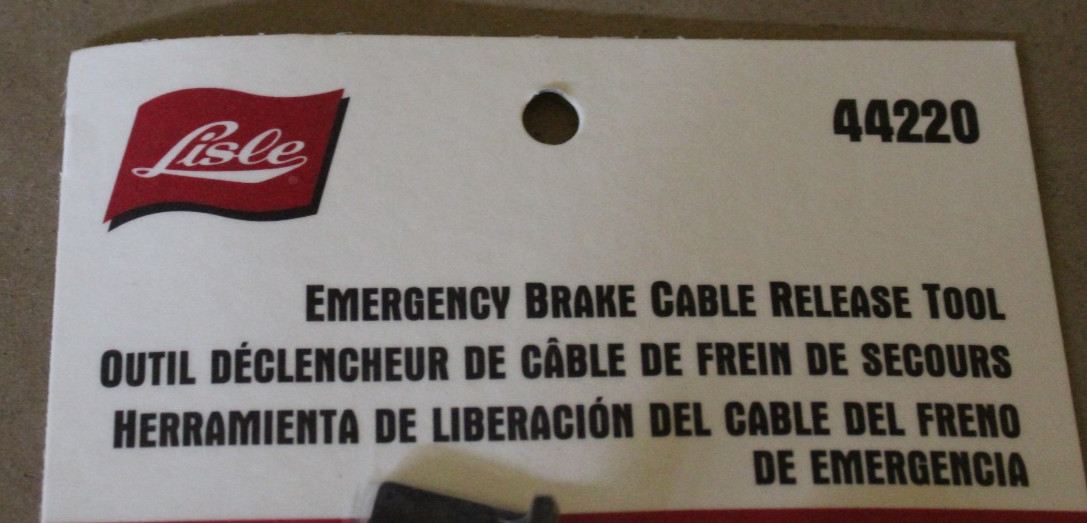 LISLE 44220 EMERGENCY BRAKE CABLE RELEASE TOOL