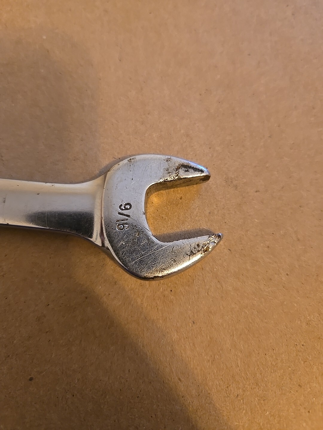 Snap On 9/16″ 12PT Short Chrome Combination Wrench Ugly OEX-180