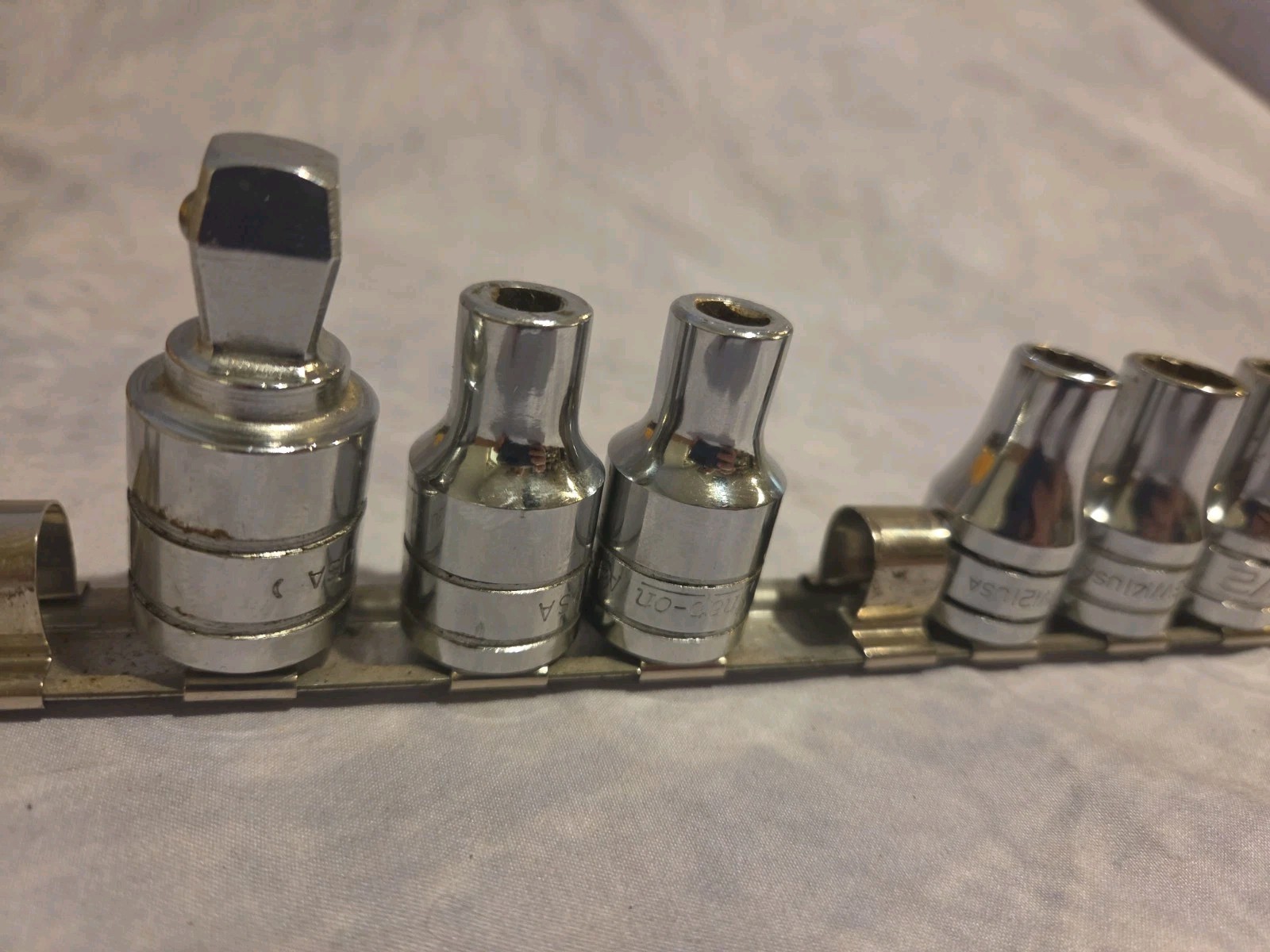 Snap On 12 Piece 1/2″ Drive 12 Pt SAE Socket Set 3/8″ – 7/8″ A135 A136 SXW2 +
