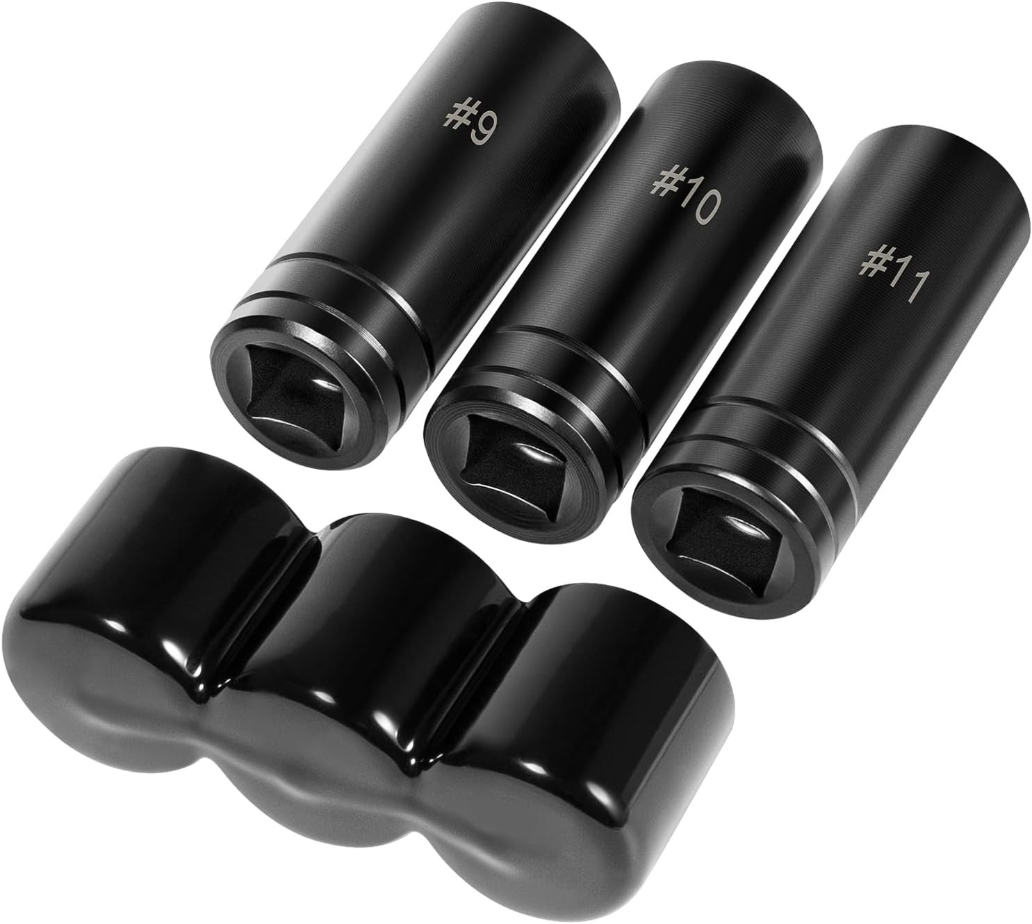 70940 3-Piece Tap Socket Set Tap Socket Wrench #9 10 11 Tap Sockets