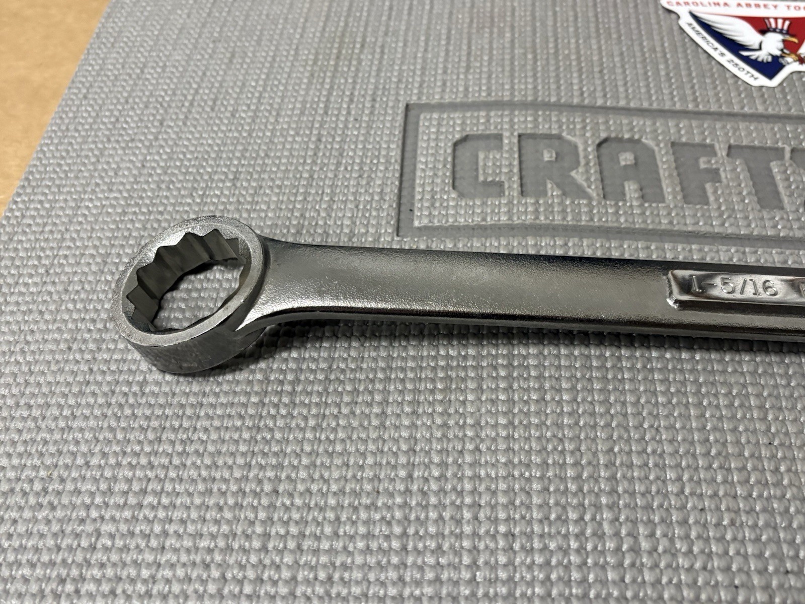 NOS Sears Craftsman Huge SAE 1-5/16″ 12pt Combination Wrench 44709 -VA- USA New!