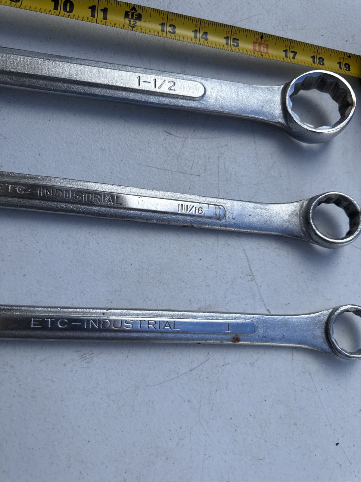 Spanner Ring Socket Wrench Forged Japan Etc 1.1 /16.1-1/2. 3 Different.