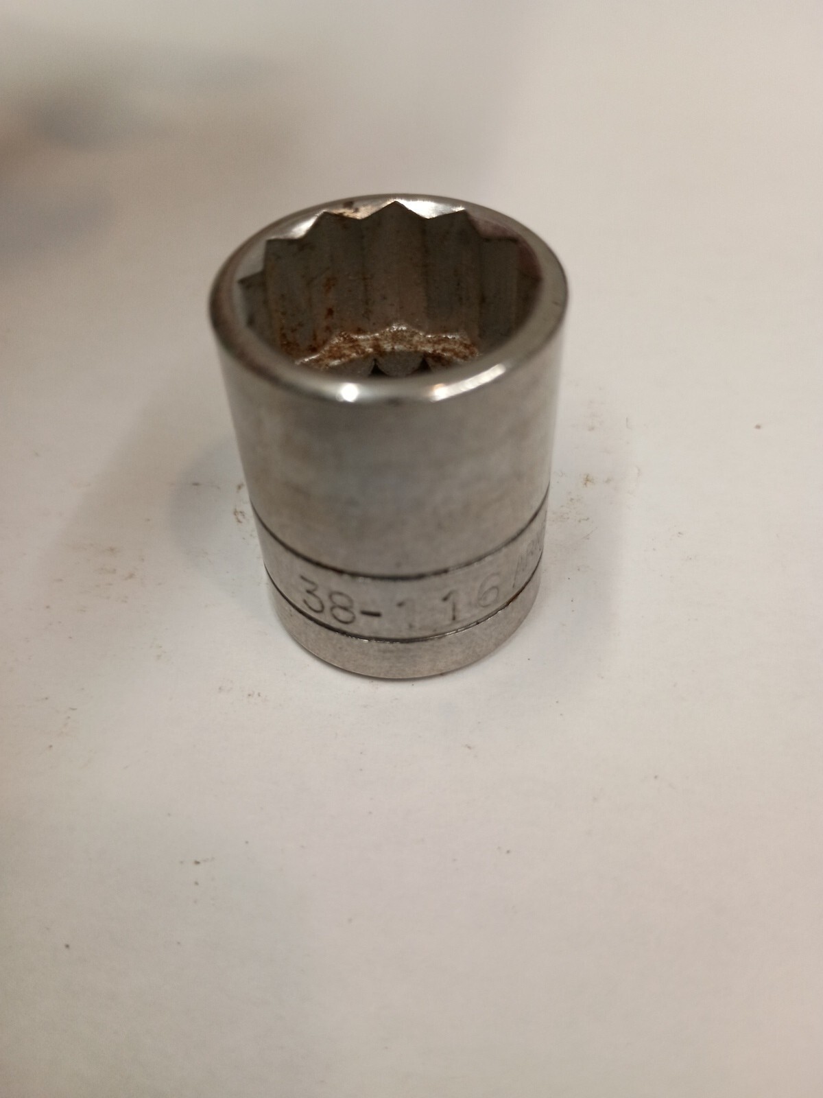 Armstrong 16mm 12 Point Shallow Chrome Socket 3/8″ Drive 38-116 Armaloy USA