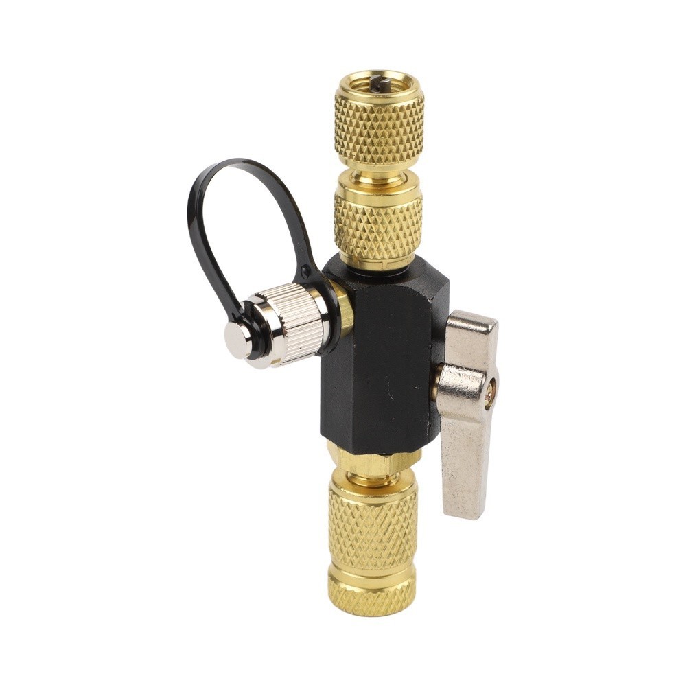 HVAC Valve Core Removal Tool Set with 14 SAE Extension and Multiple Valve Sizes