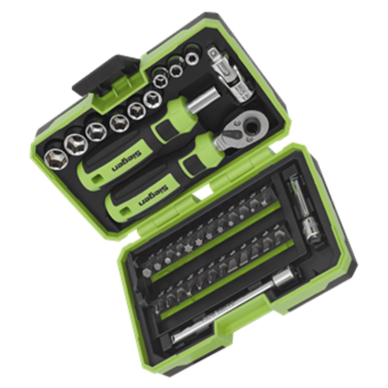 Sealey Socket & Bit Set 38pc 1/4″Sq Drive High Grade Steel