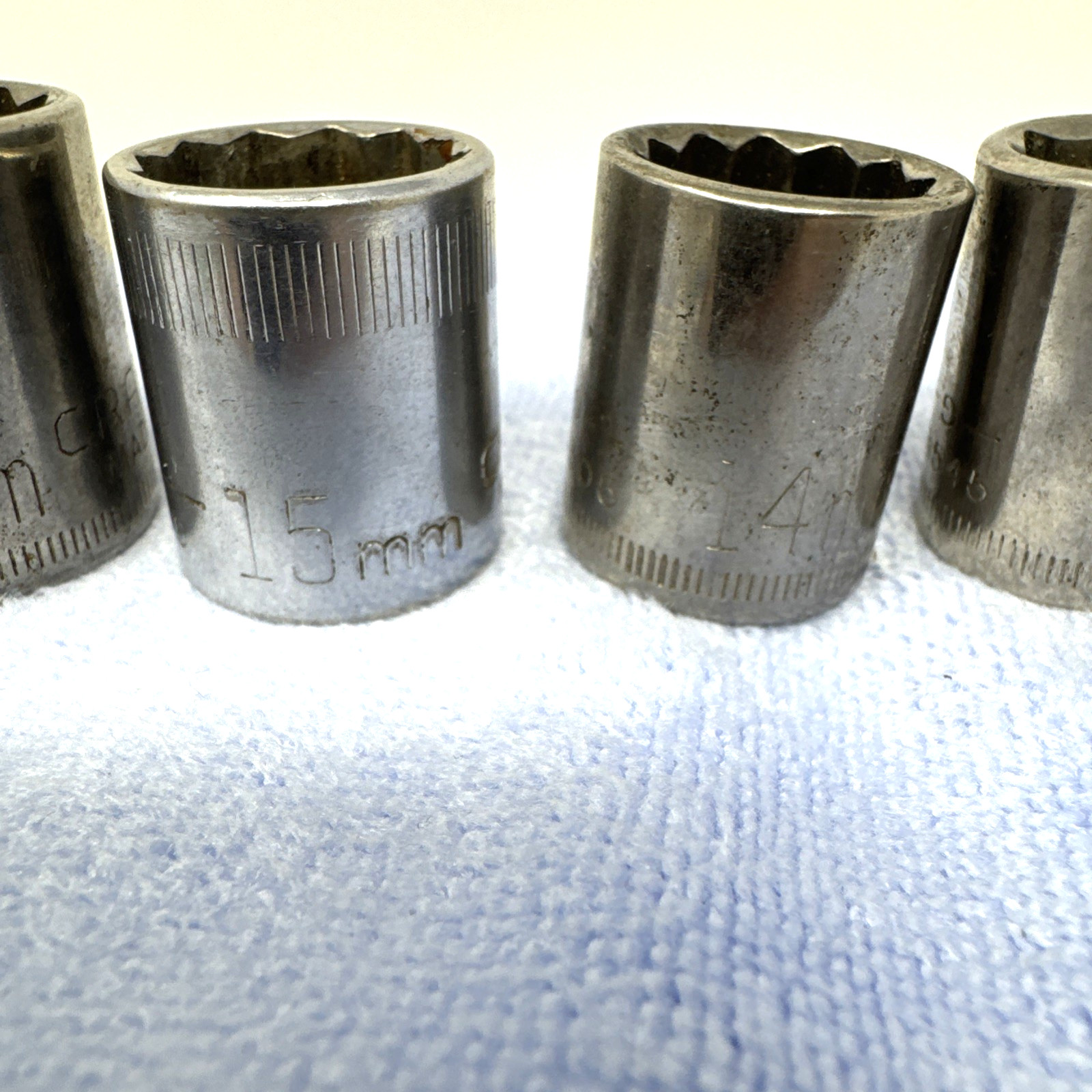 Craftsman Socket Set 3/8” Drive 8mm-19mm 6pt and 12pt lot of 12