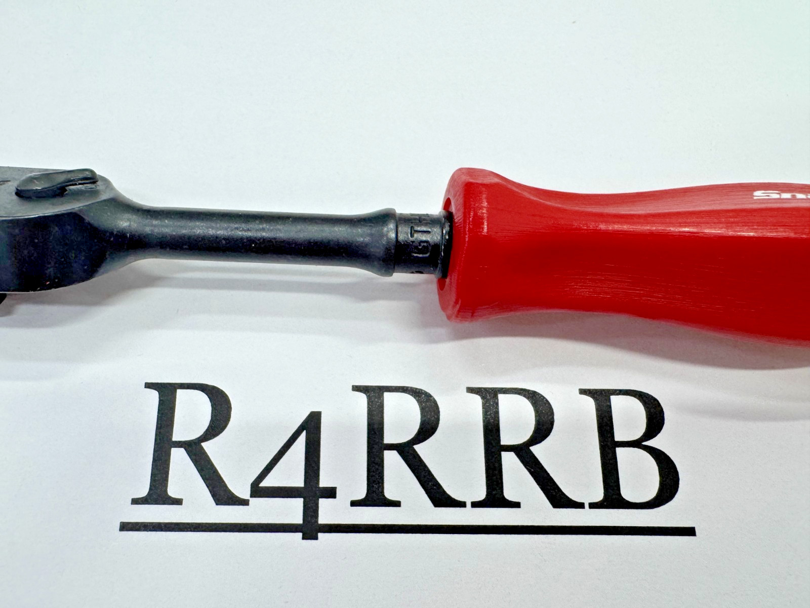 Snap-on Tools RARE CLASSIC RED 1/4″ Drive Hard Grip Black Fixed Ratchet GTHLD72R