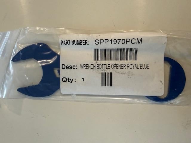 Snap-on Tools Brand New Wrench Bottle Opener Royal Blue