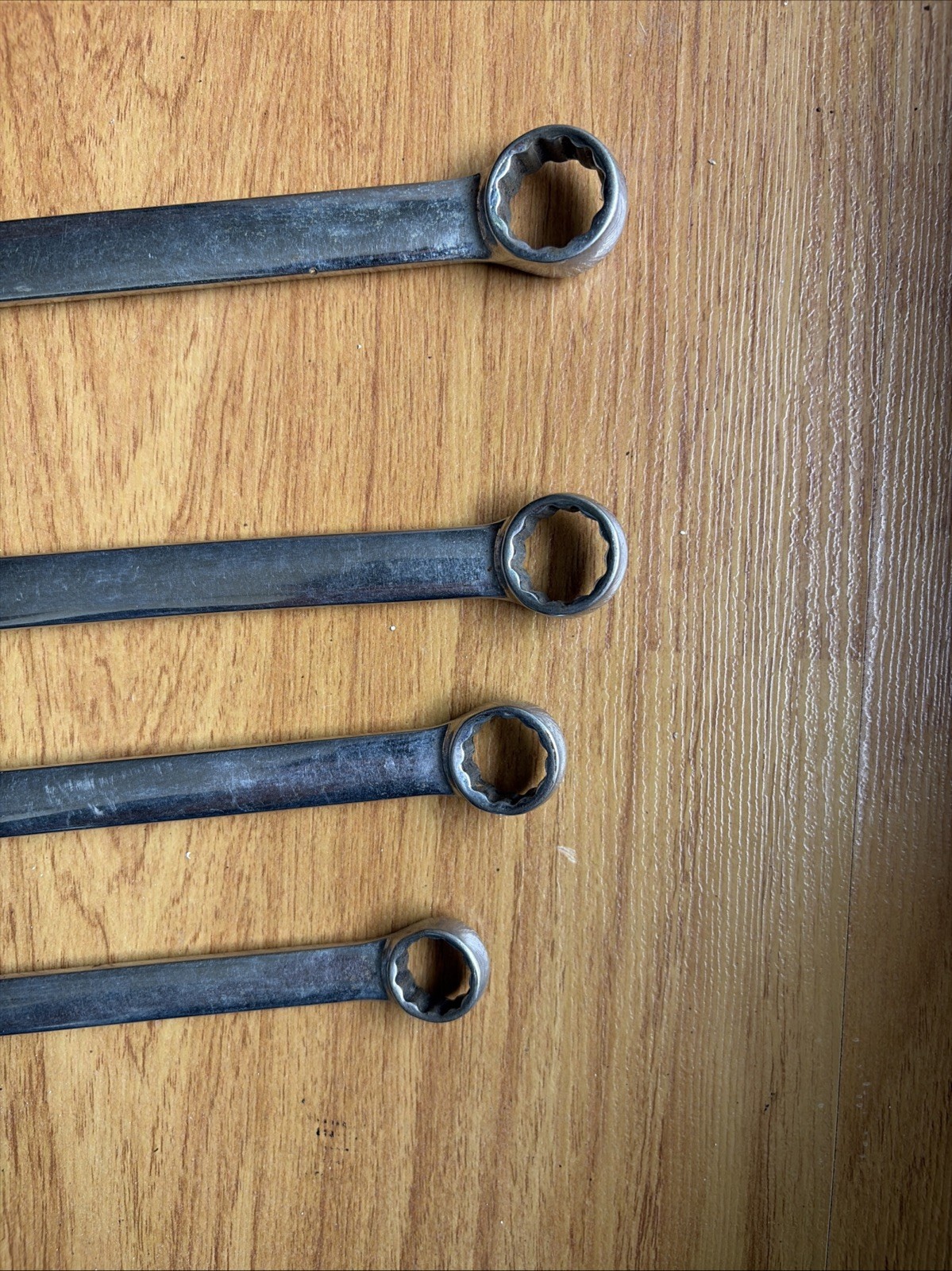 Snap-on OEX24 OEX22 OEX20 OEX18 SAE Combination Wrench Set 4pc USA 3/4 11/16 5/8