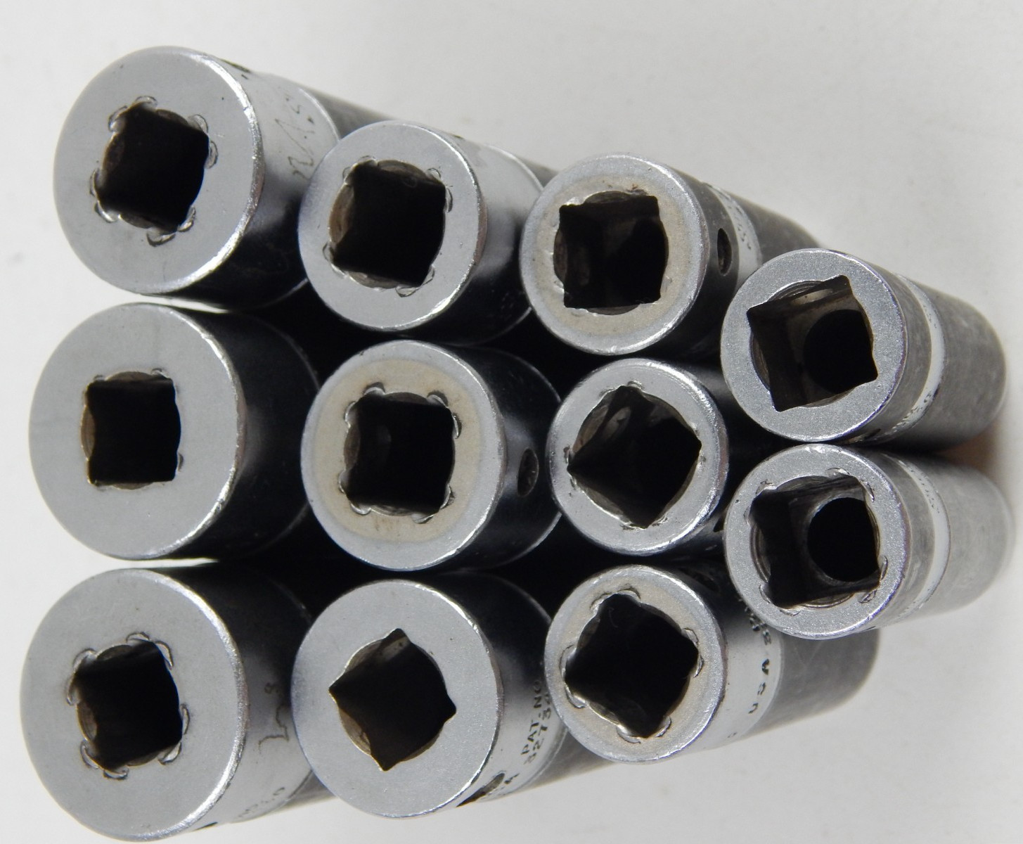 Snap-on SIMFM 3/8” Drive 9mm-19mm Metric Deep Impact Socket Set 11pc 6pt USA