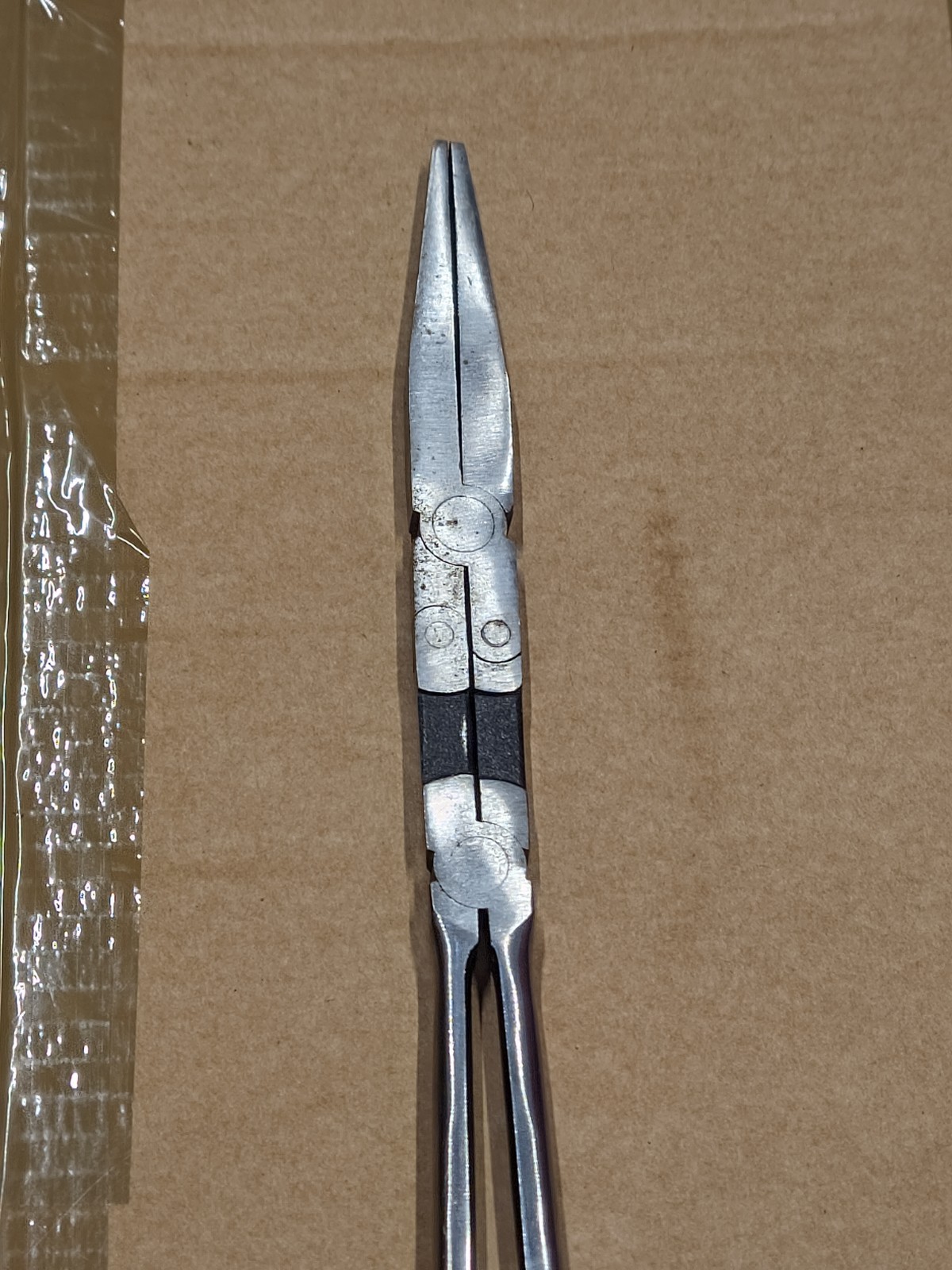 Lot of 3 MAC Tools Long Reach Pliers Needle Nose Duck Straight Bent P13DJDB +