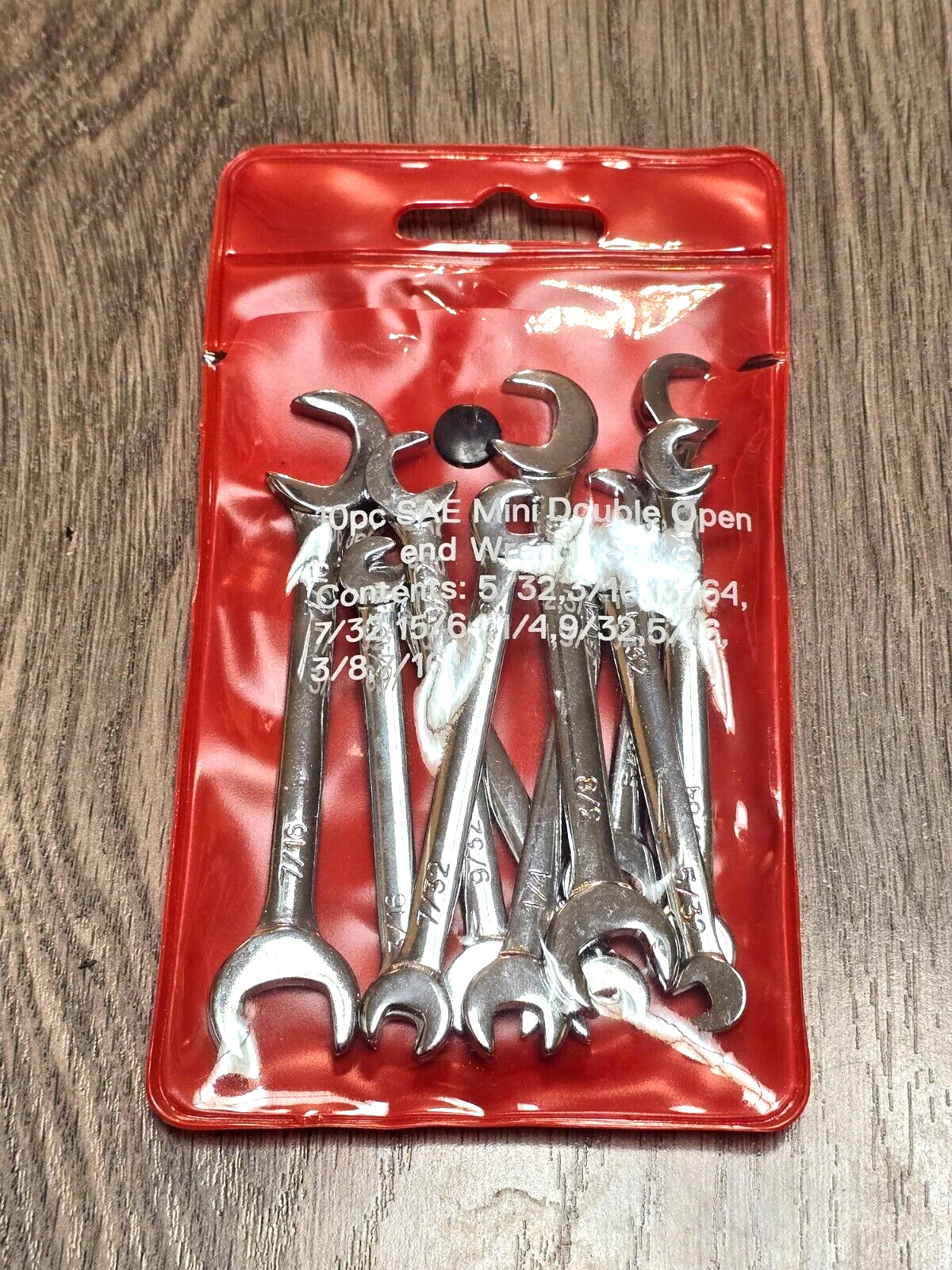 10pc SAE Midget / Mini 4-Way Open End Angle Wrench Set 5/32″ to 7/16″