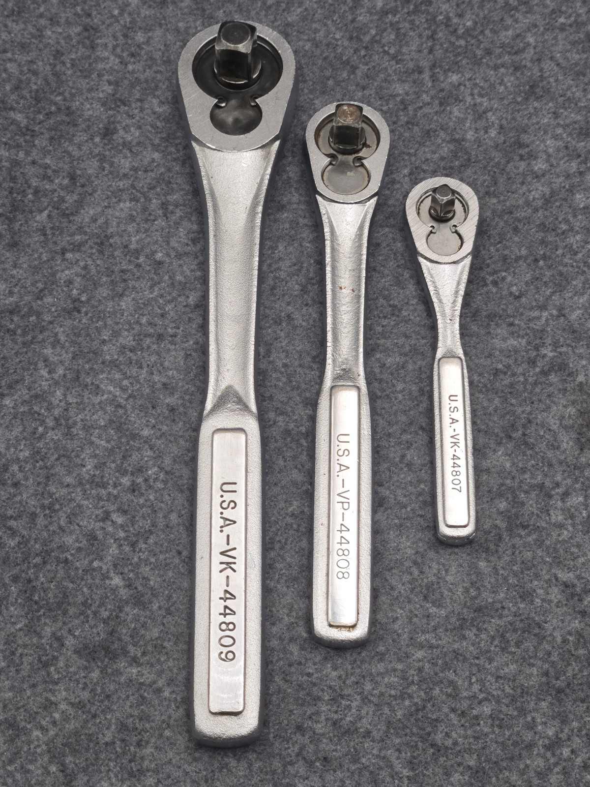 CRAFTSMAN USA 1/4″, 3/8″, & 1/2″ DRIVE 3-PIECE RATCHET SET 44807, 44808, 44809