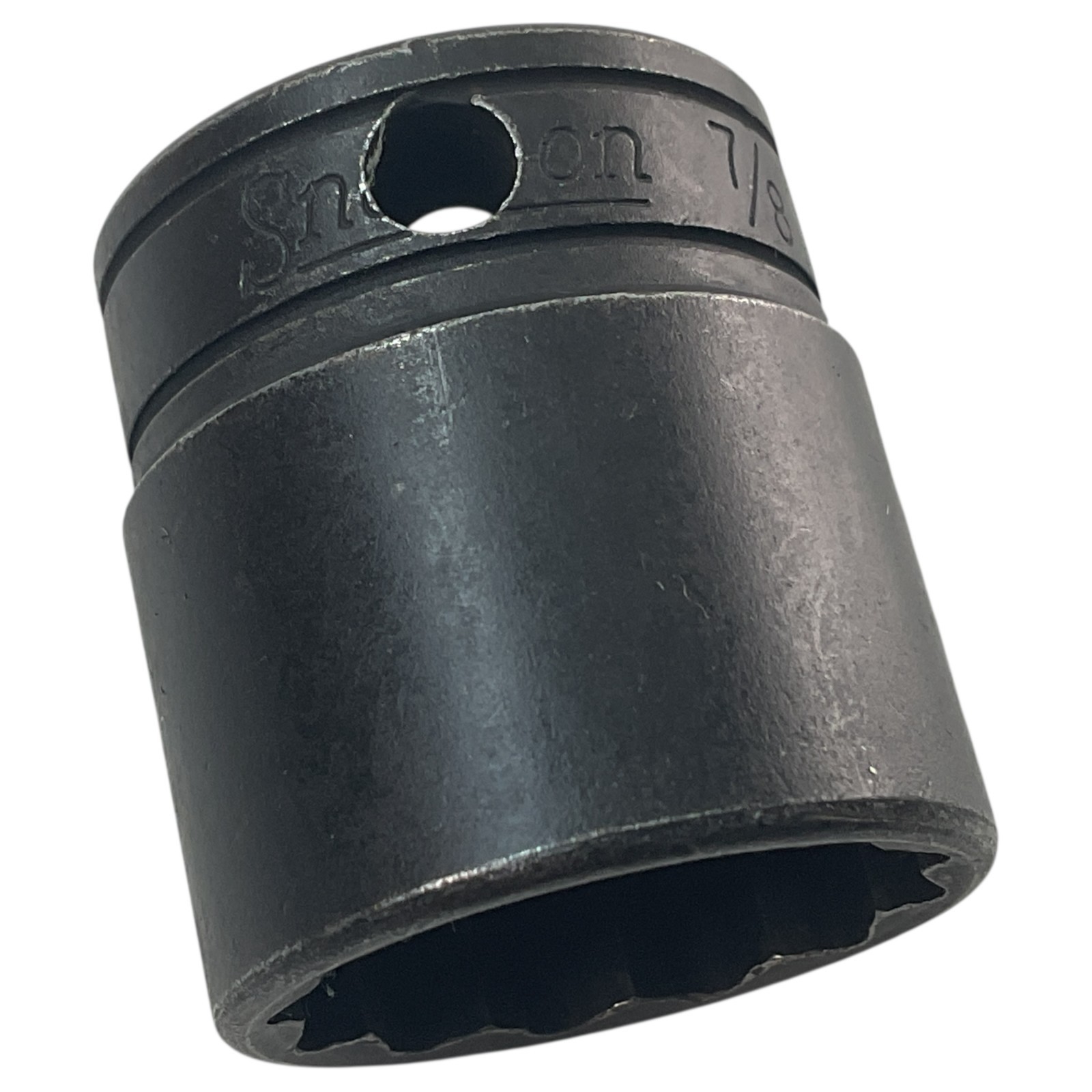 Snap-On Shallow Socket 7/8″ GF281 3/8″ Drive 12 Pt SAE As Pictured Mechanic Tool