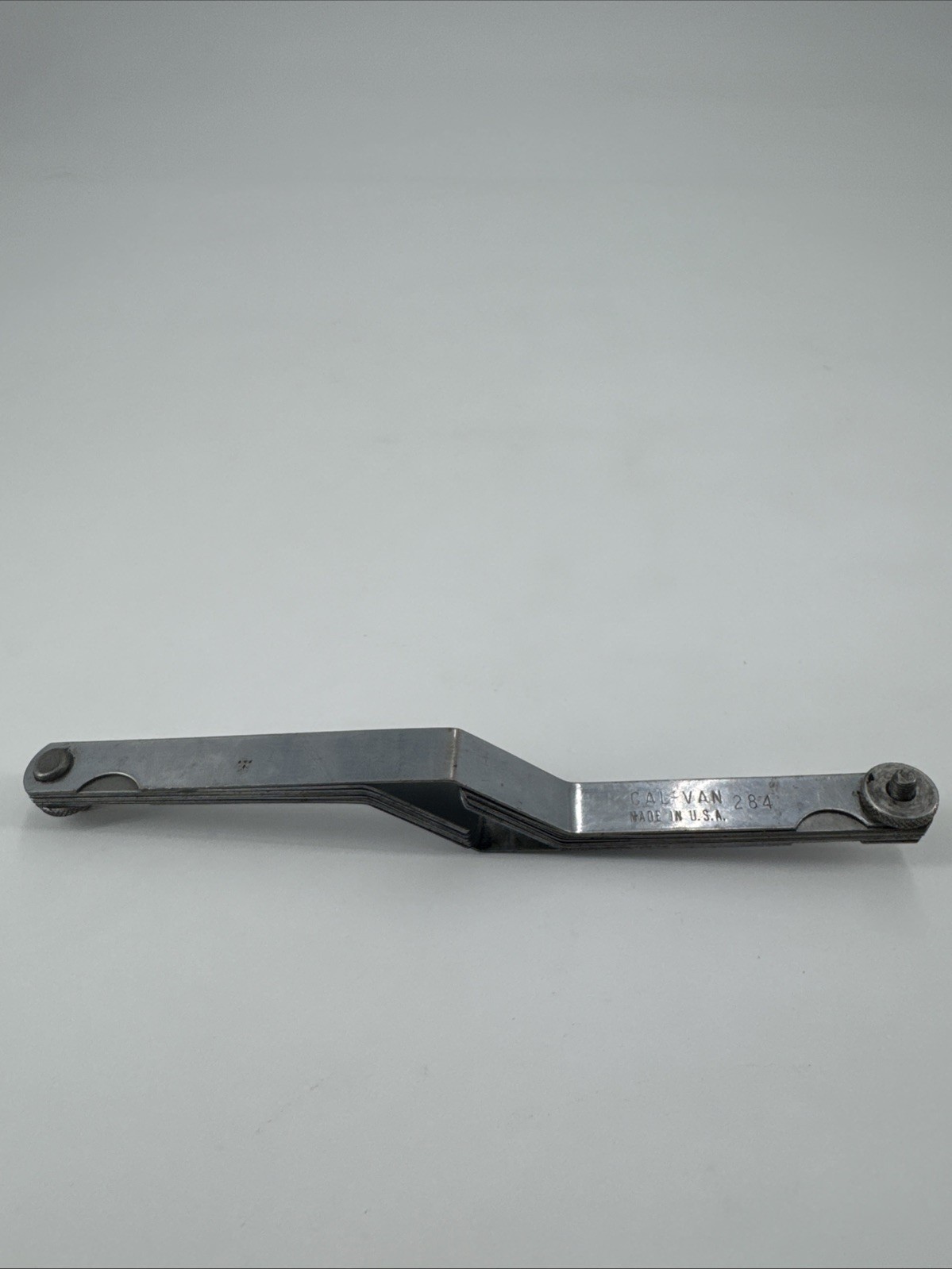 Vintage Cal-Van 284 Offset Feeler Gauge Thickness Tool – 20 Blades