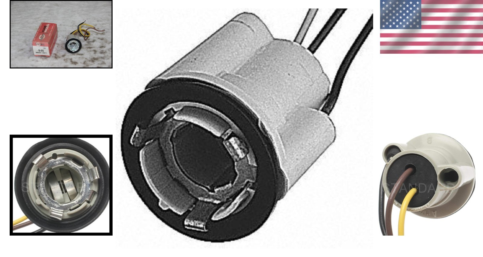 Socket Machined Exterior 3.25×2.25×1.63 Inches