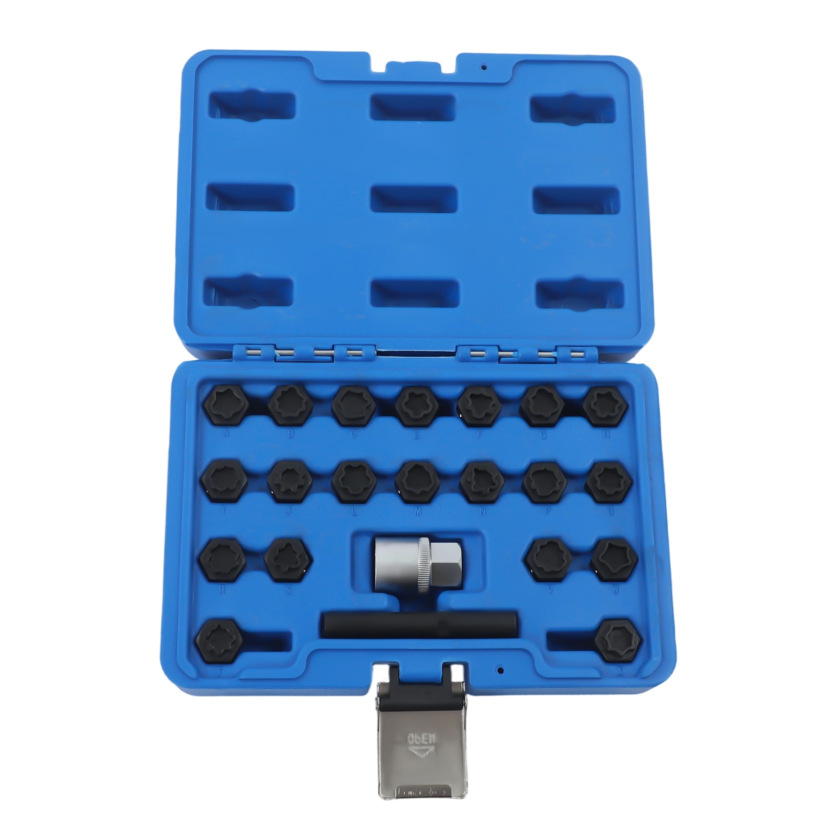 Wheel Locking Key Set Anti-theft Wheel Rim Lug Nut Master Removal Tool Kit 22Pcs