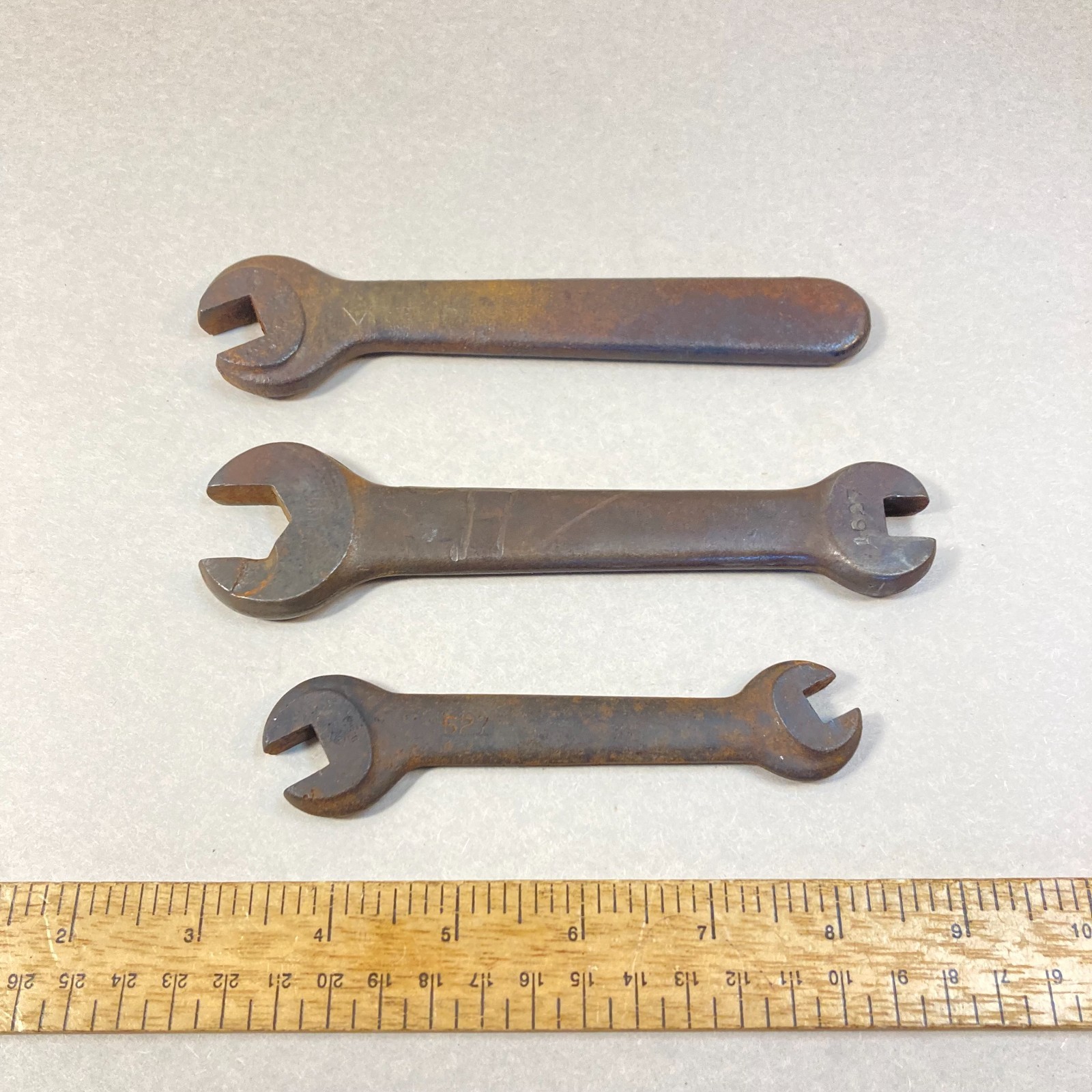 Machinist Wrench Lot 3 Pc Open-End Heavy-Duty w/1 Billings 1 Williams USA