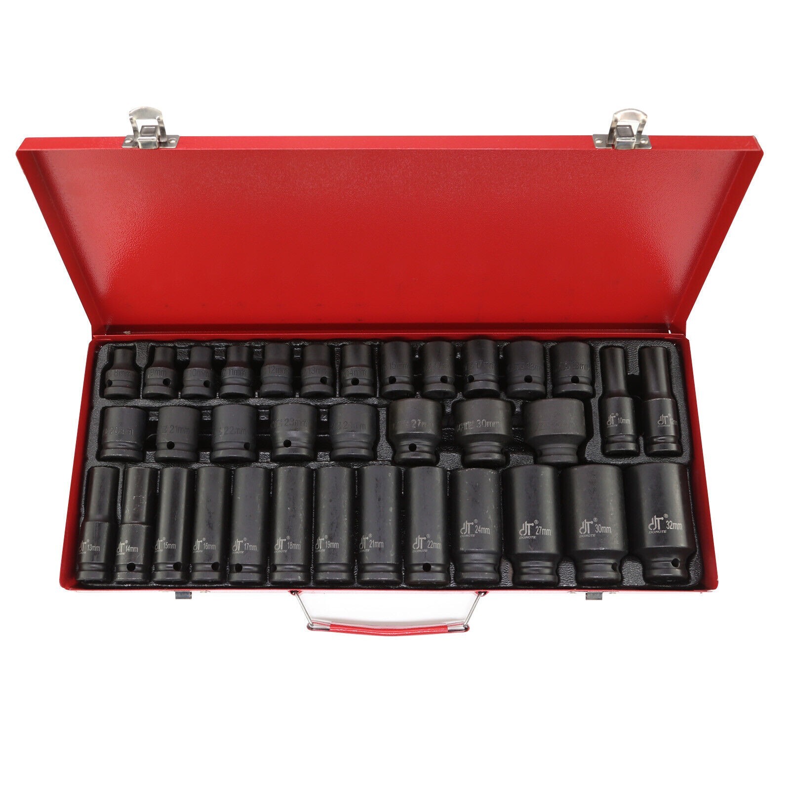 Deep Impact Socket Pro Tool Kit Multiple Drive Sizes Complete Set 35Pc DIY UK