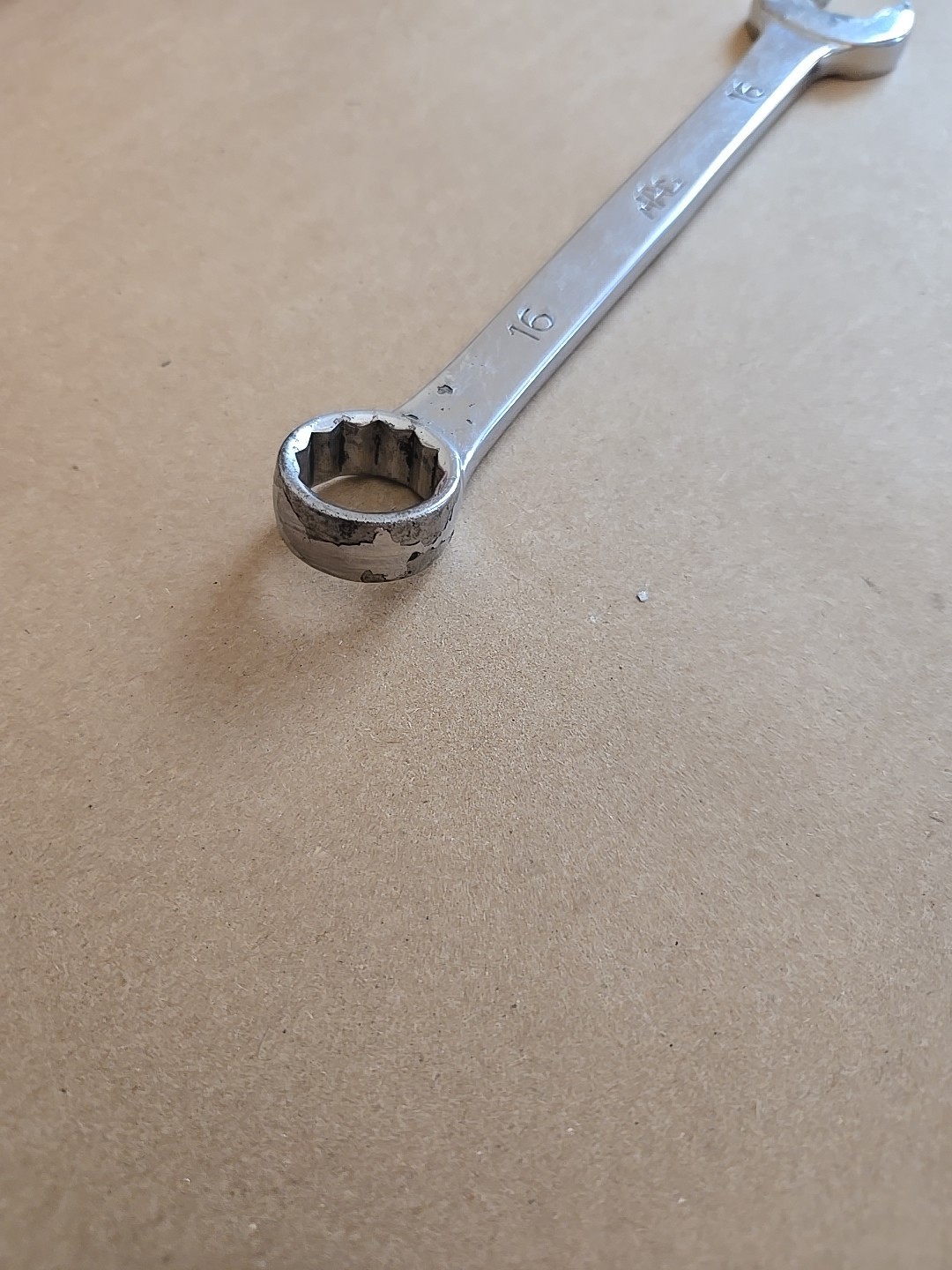 Mac Tools 16MM 12PT Metric Chrome Combination Wrench USA Ugly M16CW