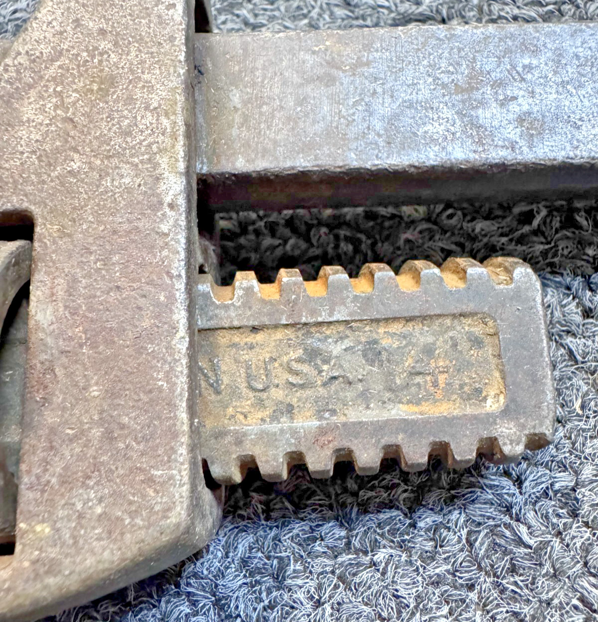 Record stillsons Pipe wrench 300 Stillson Wrench 14in. STEEL FORGED, USA.VINTAGE