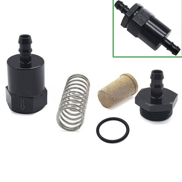 Inline Fuel Filter Billet Aluminum 6061-T6 Billet Removable Reusable Element