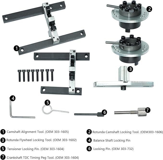 Engine Timing Tool Kit For Ford 1.0 Ecoboost Mondeo Fiesta 13-17 Focus 12-18