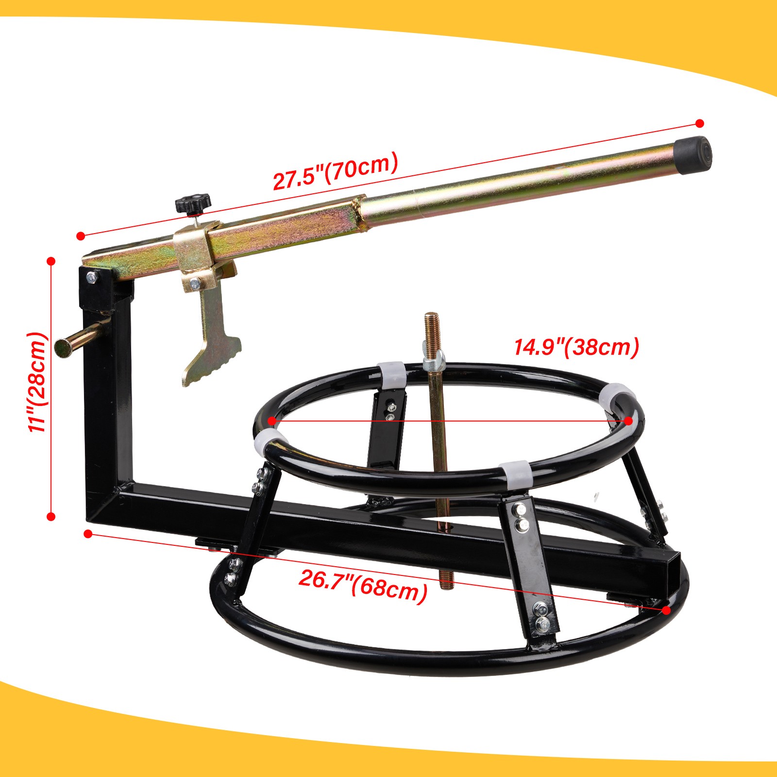 Portable Motorcycle Tire Changing Stand with Bead Breaker Pro Motorsport Product
