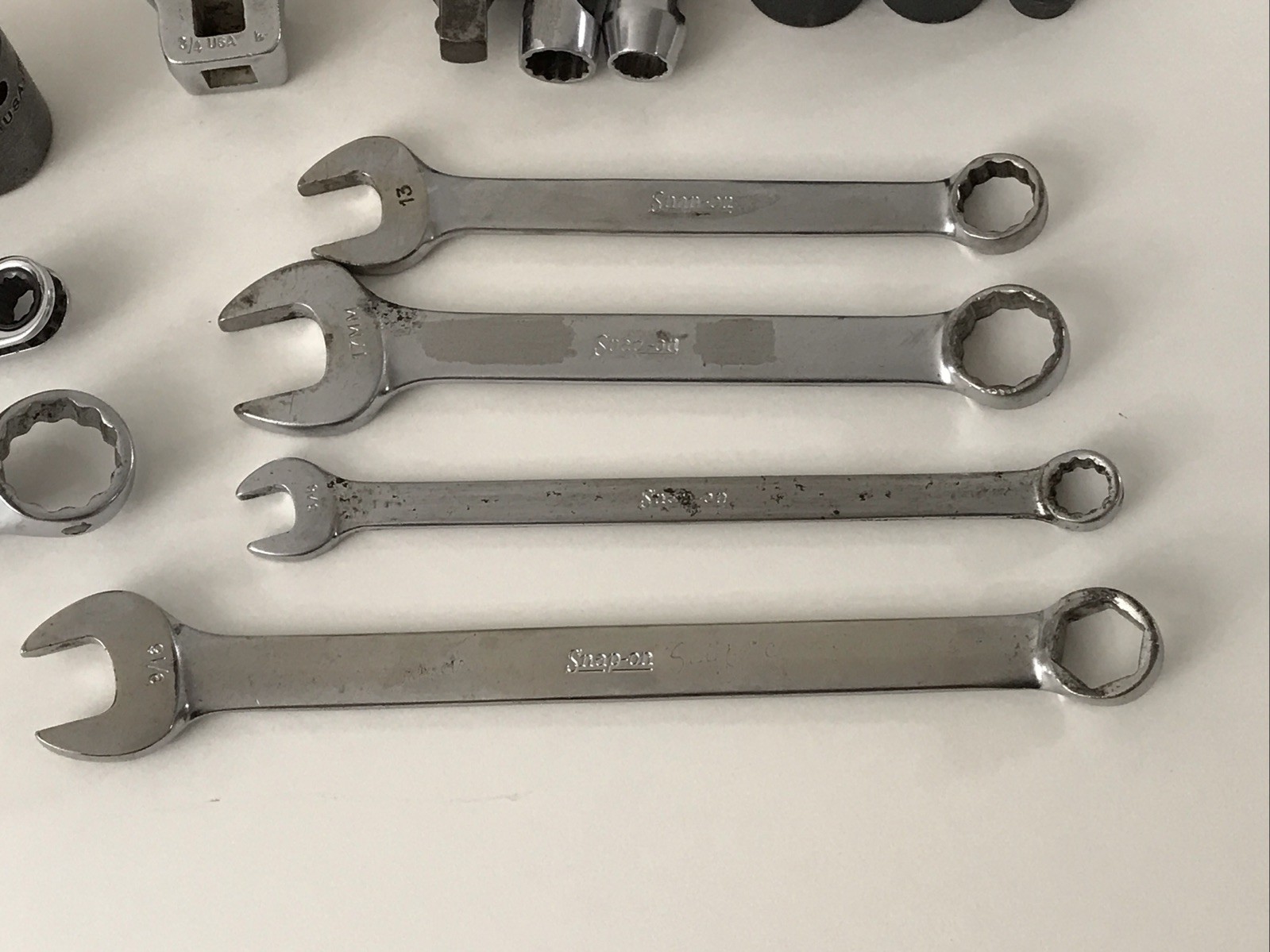 SNAP ON TOOLS- Lot Of 32 PCs Various Impact Swivel Sockets Wrenches