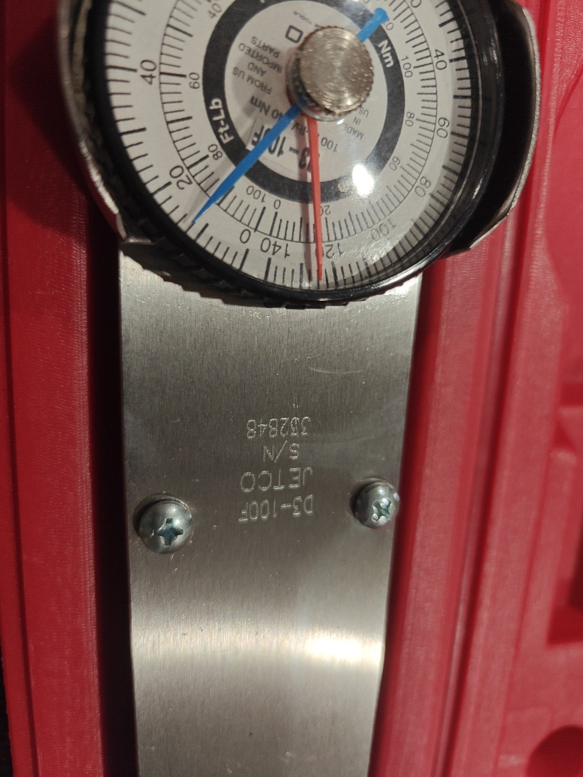 JETCO D3-100F-SS DIAL TORQUE WRENCH 1/2″ 0 TO 100 FT.LB