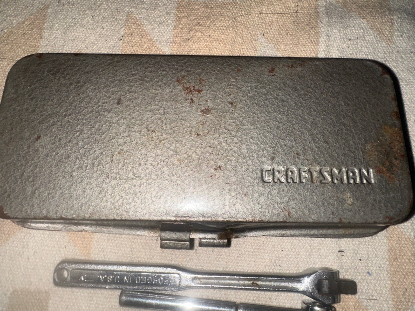 Craftsman Vintage 1/4 Drive Socket Set, Metal Box Original Condition