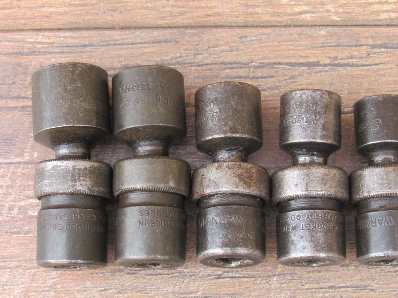 SNAP ON 207IPF 3/8″ DR 3/8″ – 3/4″ SAE IMPACT FLEX SWIVEL SOCKET SET IPF12 – 24
