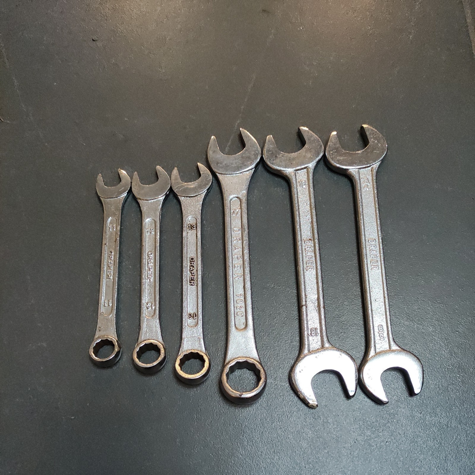 6x Elora Draper Spanners Imperial and metric bundle