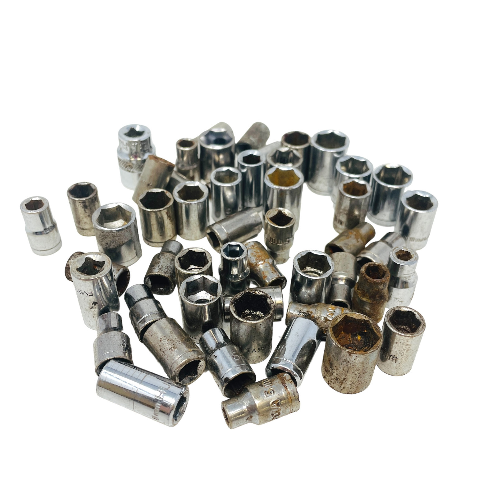50 Pcs Task Force, Husky and Assorted 5mm, 6mm, 7mm, 8mm, Socket Set