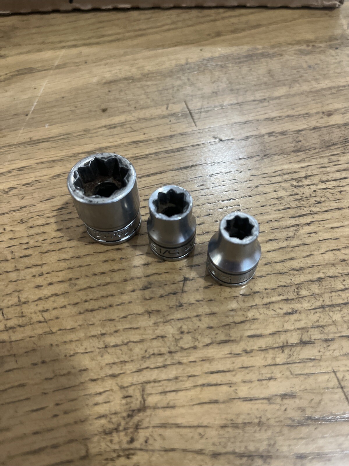 Snap-on 3/8″ Drive Sae 8 Point Double Square Sockets F-316 USA 1/4 5/16 1/2”
