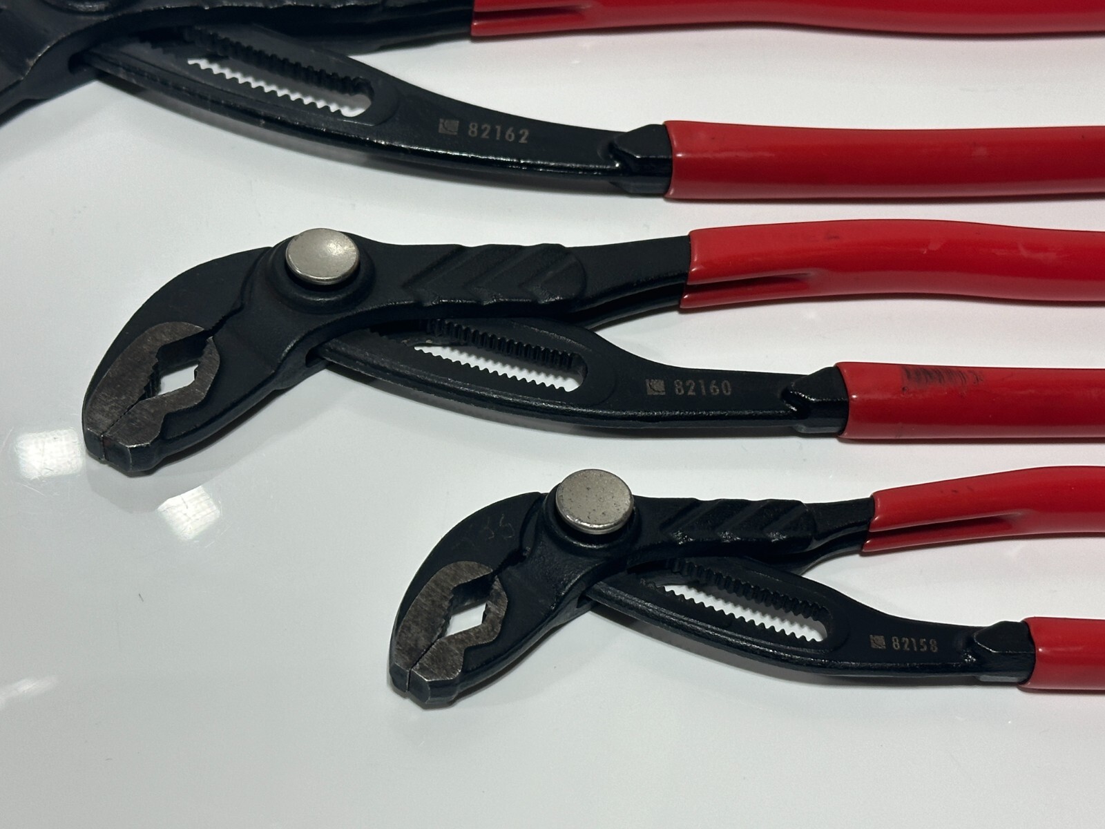 GEARWRENCH 82118 3 Piece Push Button Tongue and Groove Plier / Multi Grip Set