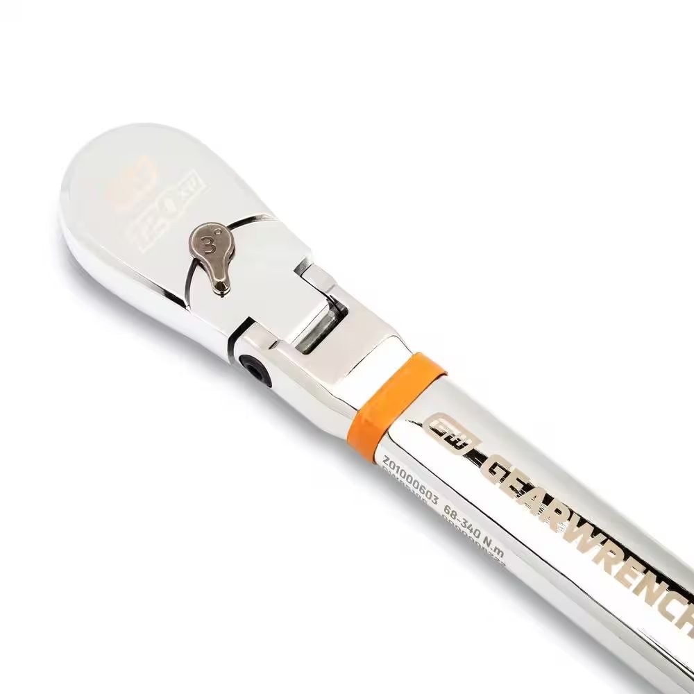 1/2 in. Drive 120XP 50-250 ft./lbs. Flex-Head Electronic Torque Wrench with Angl