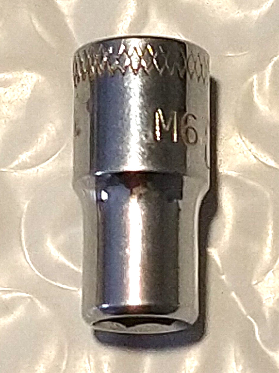 MAC TOOLS M6-6MM. 1/4″ DRIVE, 6MM. SOCKET, SHALLOW, 6 POINT.