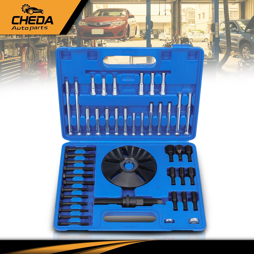 Harmonic Balancer Puller Removal & Installer Tool Set Flywheel Crankshaft Kit