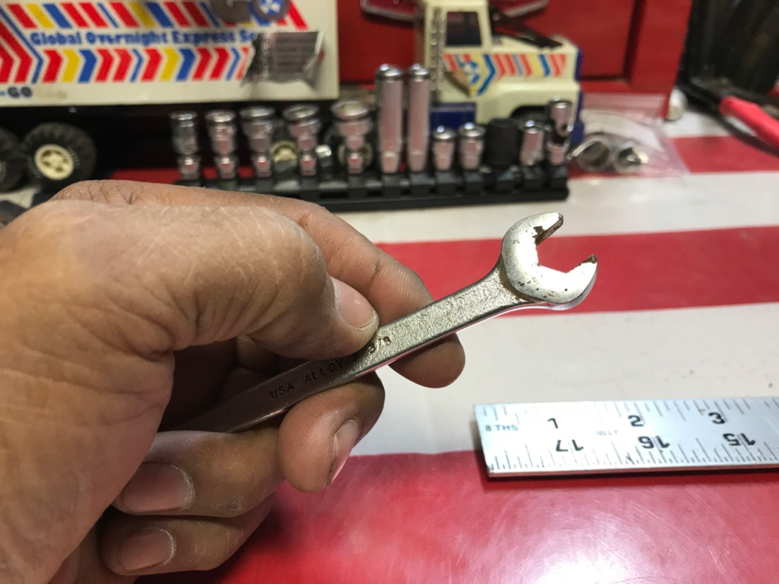 Wright tools wrench 3/8” 1112 VINTAGE 👍 FFF