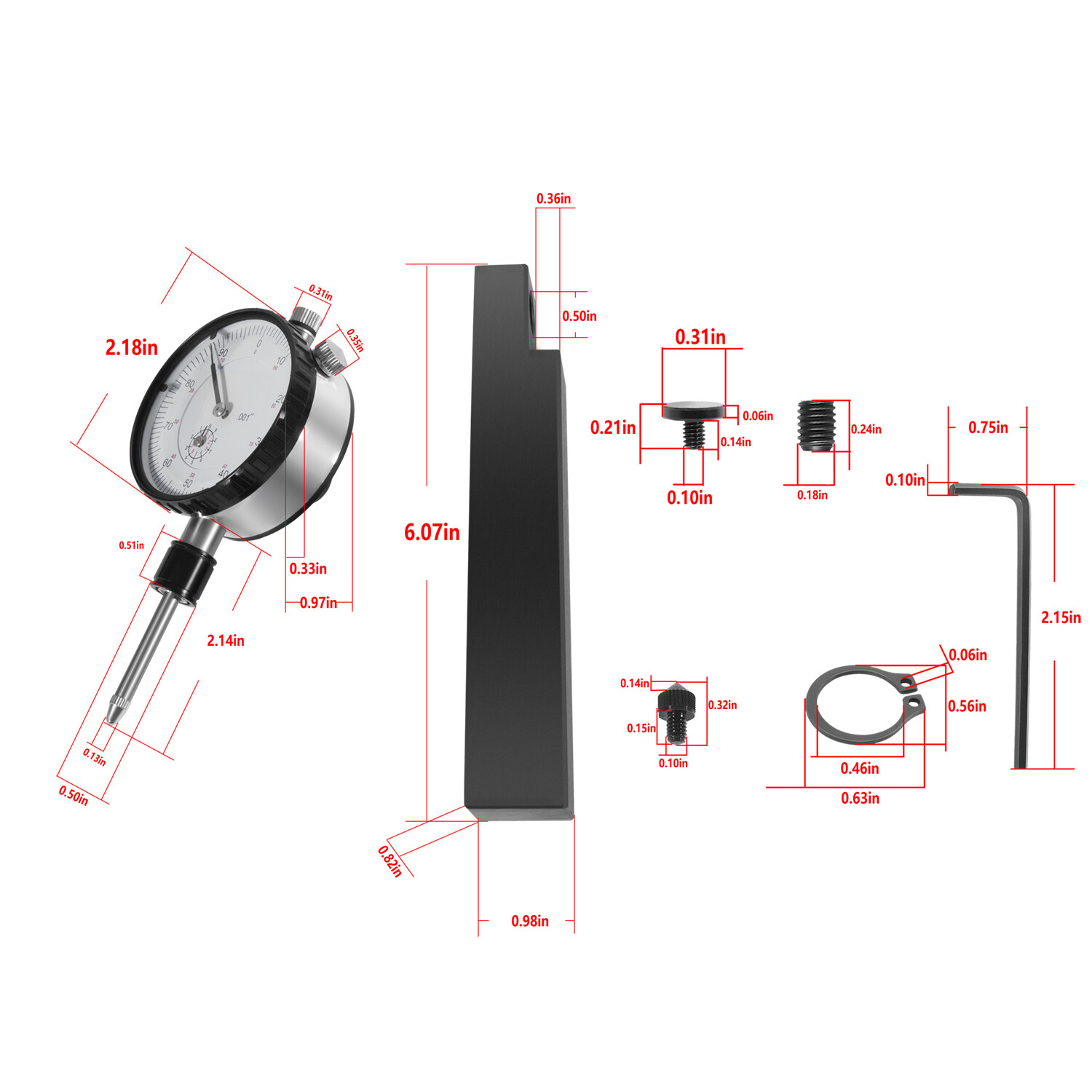 6434 Sleeve Height and Counter Bore Gauge for All Diesel Engines Range 0-1″