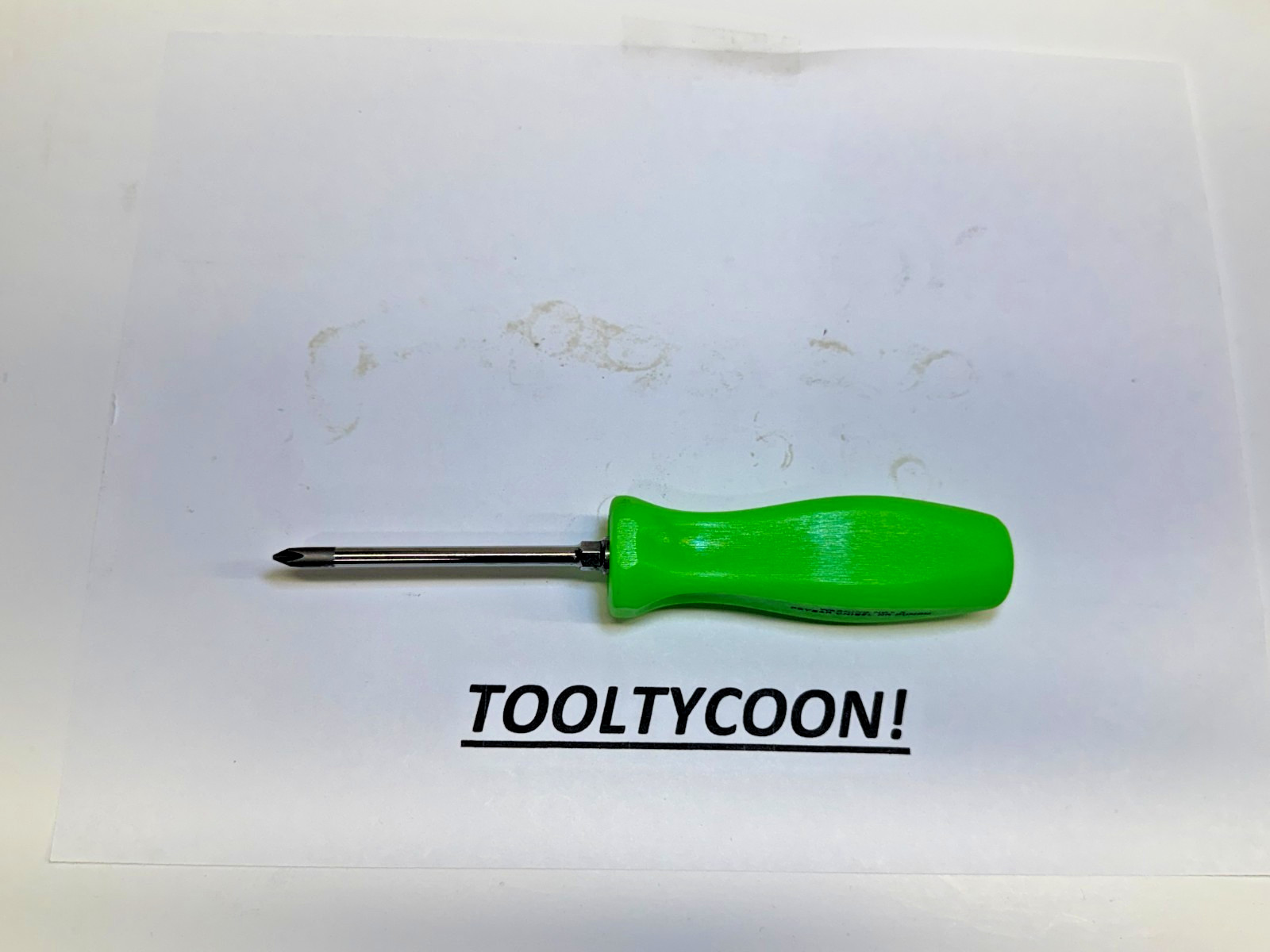 Snap-on Tools USA NEW GREEN Hard Handle #1 Phillips Screwdriver SDDP31IRAG