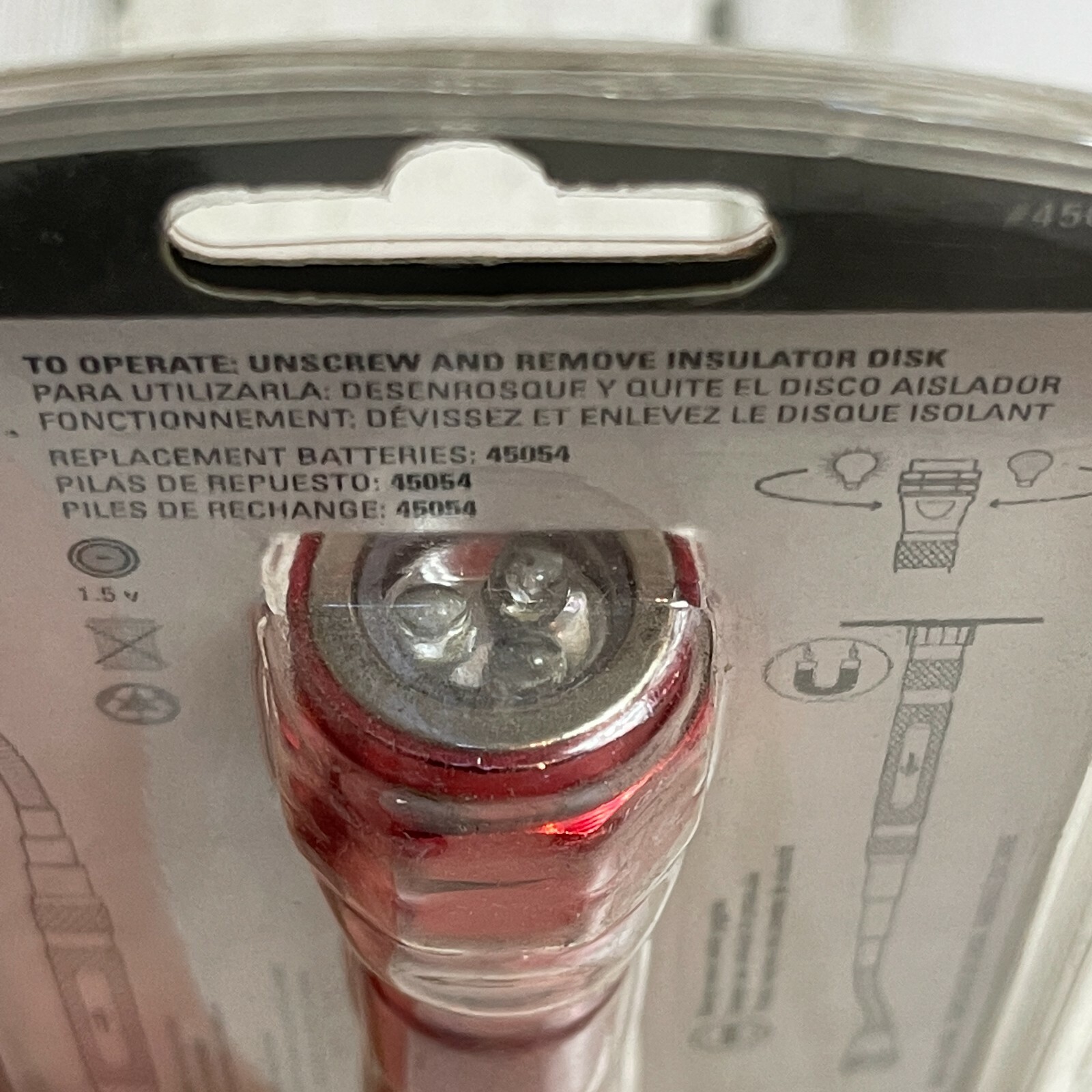 Mayhew Tool 45048 Flexible Lighted Pick-Up Tool Stick-up Magnetic Flashlight Red