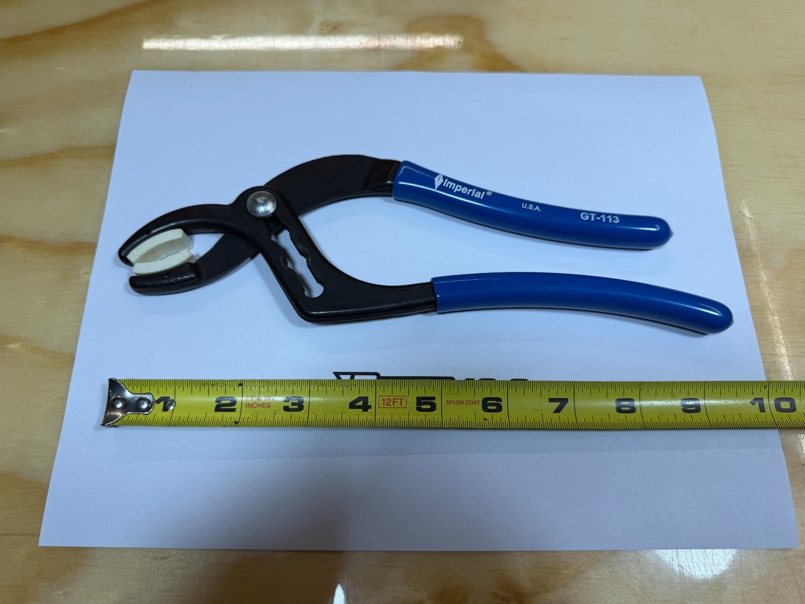 Imperial Tools NEW Blue Soft Grip Slip Joint Soft Non Marring Pliers GT-113
