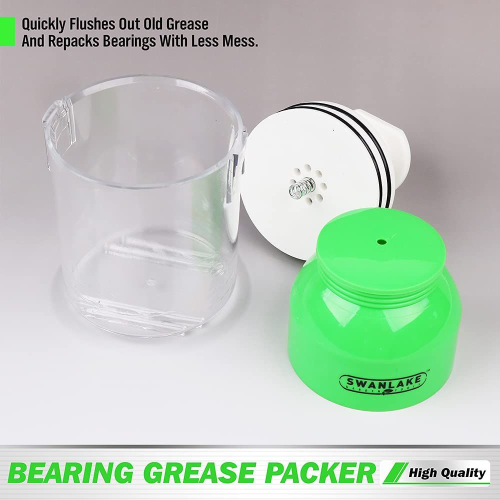 SWANLAKE GARDEN TOOLS Premium Bearing Packer Kit, 4.3*4.3*5.1inches, Green