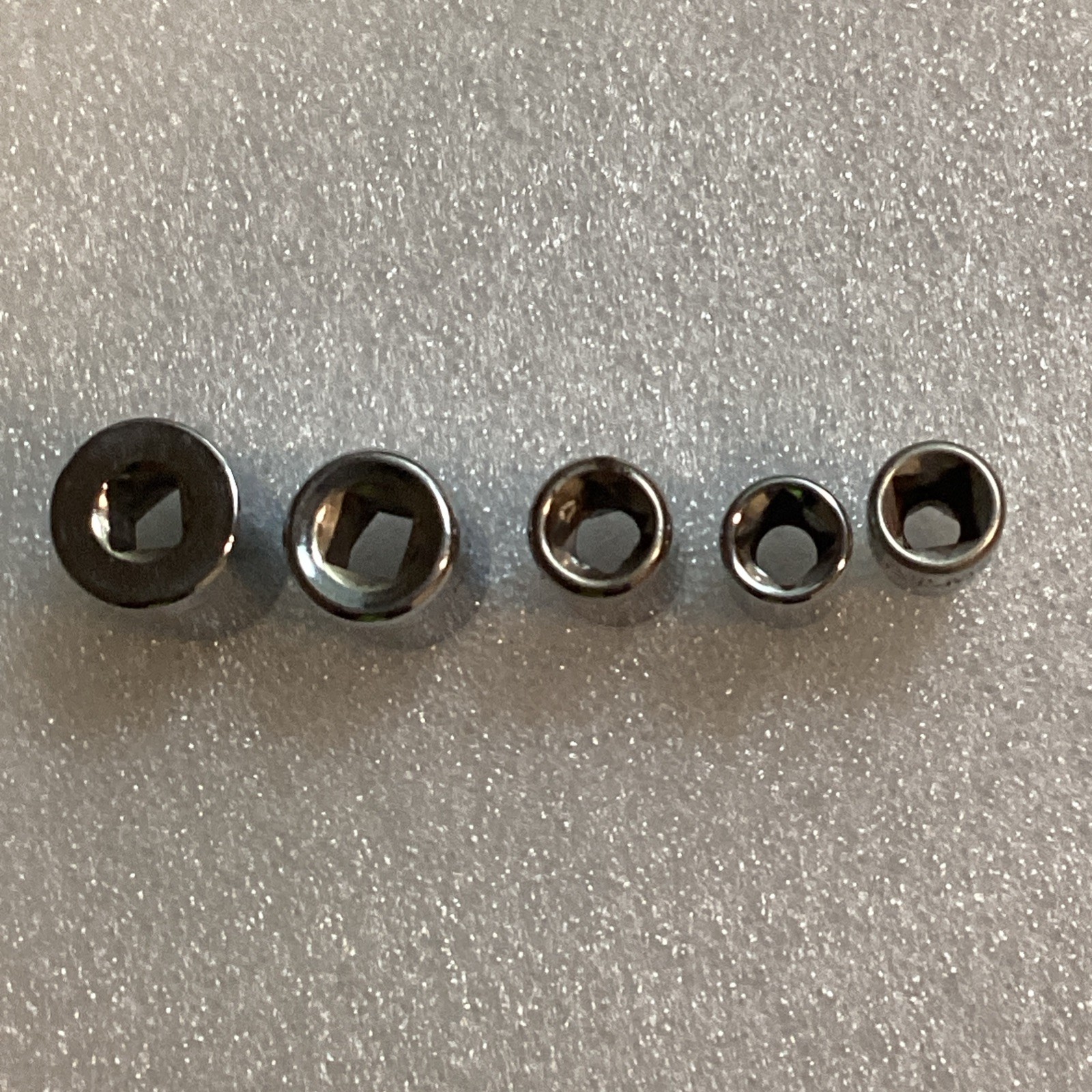 Craftsman 5 Pc. 1/4 Dr. ,- 1/2, 7/6, 11/16 , 5/16 , 1/4, 6pt. Sockets , USA