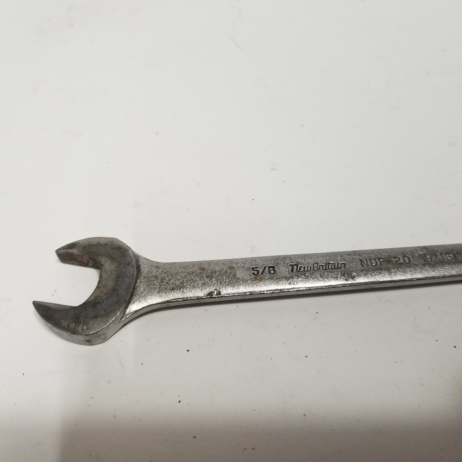 New Britain NDF-20 5/8in x 9/16in Open End Wrench USA MADE