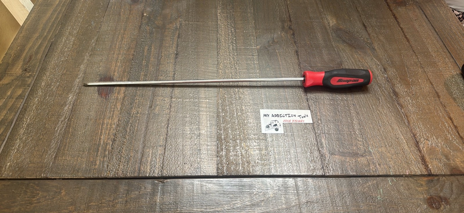 Snap on SGDP162B extra long number 2 Phillips screwdriver red soft grip